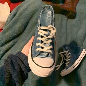 Velvet Converse Hightops